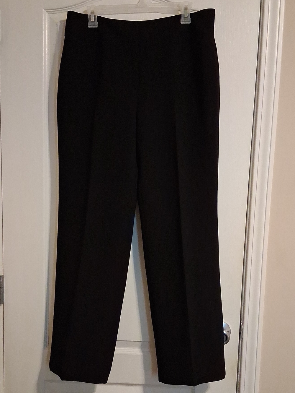 Kasper Black Straight-Leg Dress Trousers